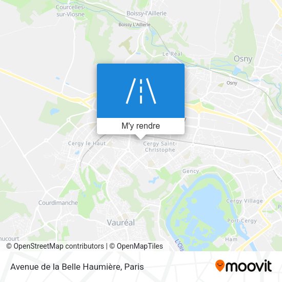 Avenue de la Belle Haumière plan