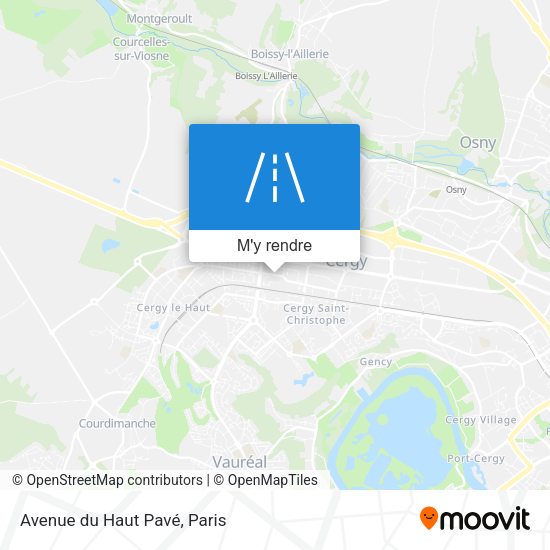 Avenue du Haut Pavé plan