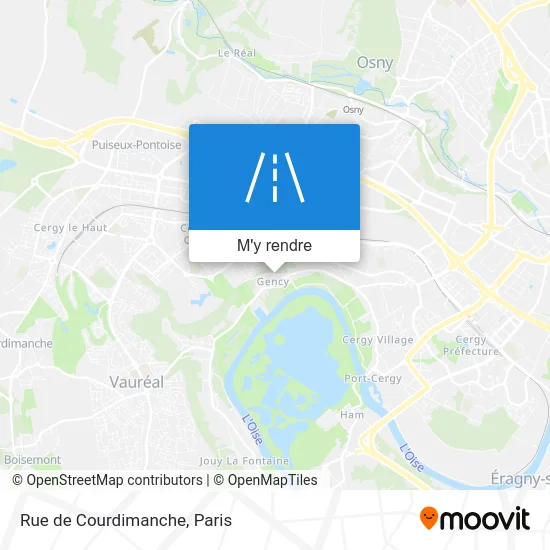 Rue de Courdimanche plan