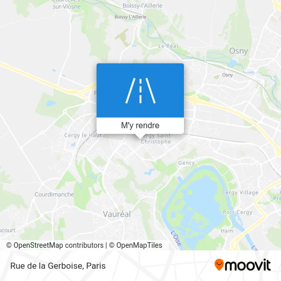 Rue de la Gerboise plan