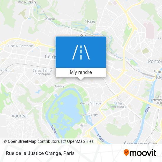Rue de la Justice Orange plan