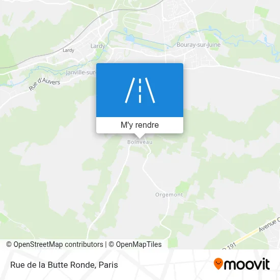 Rue de la Butte Ronde plan