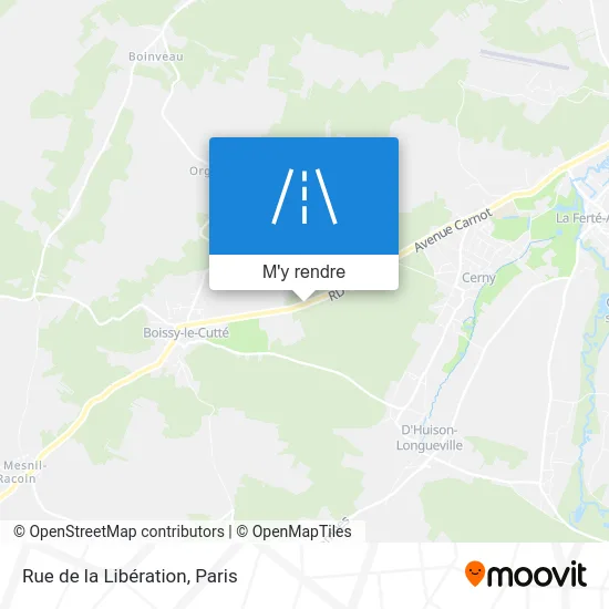 Rue de la Libération plan