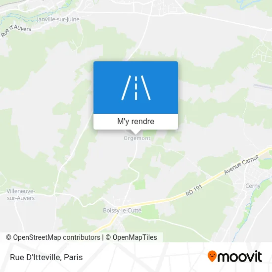 Rue D'Itteville plan