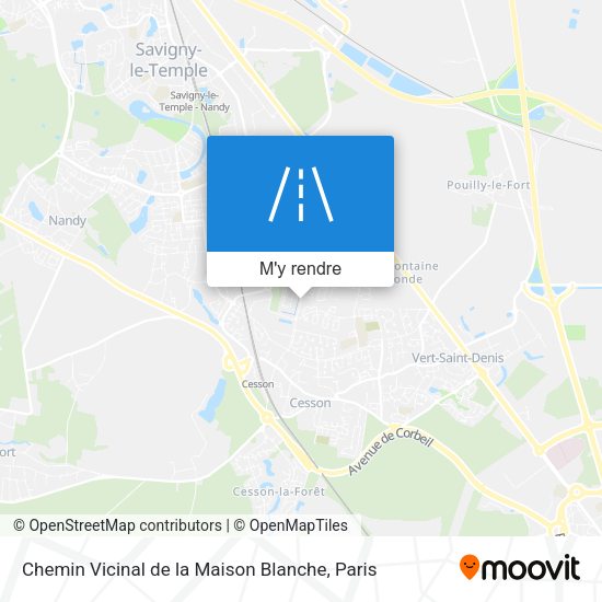 Chemin Vicinal de la Maison Blanche plan
