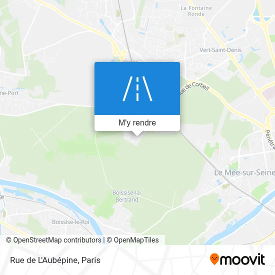 Rue de L'Aubépine plan