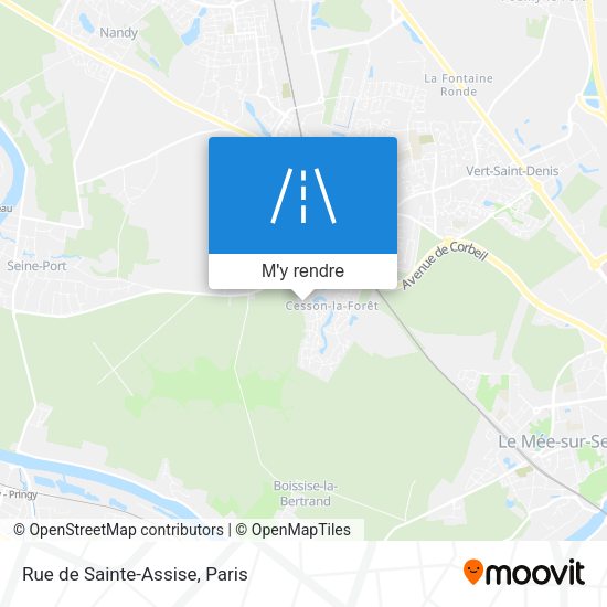 Rue de Sainte-Assise plan