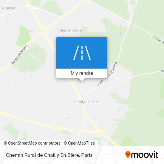 Chemin Rural de Chailly-En-Bière plan