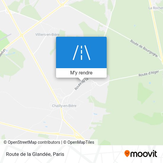 Route de la Glandée plan