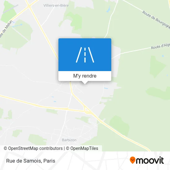 Rue de Samois plan