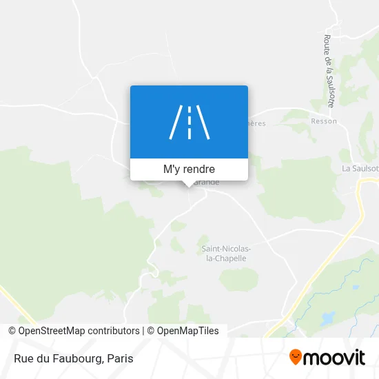 Rue du Faubourg plan