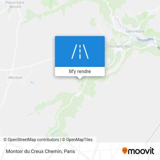 Montoir du Creux Chemin plan