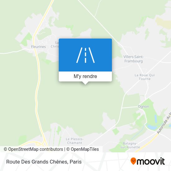Route Des Grands Chênes plan