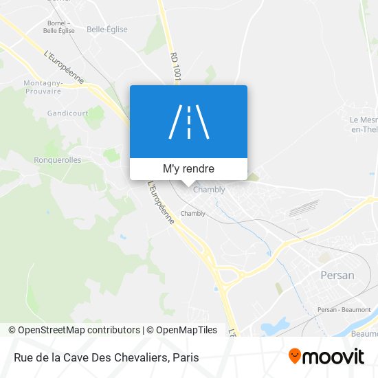 Rue de la Cave Des Chevaliers plan