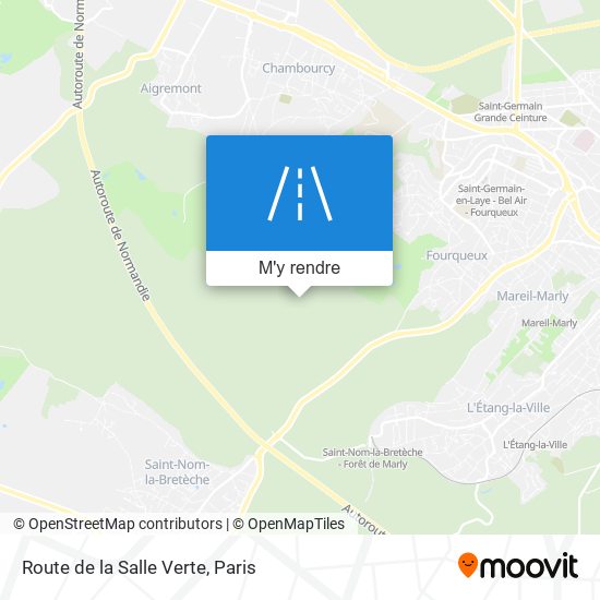 Route De La Salle Verte plan