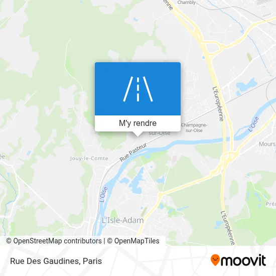 Rue Des Gaudines plan