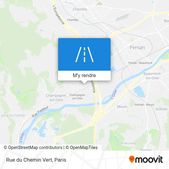 Rue du Chemin Vert plan