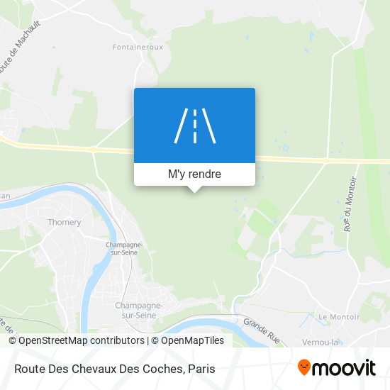 Route Des Chevaux Des Coches plan