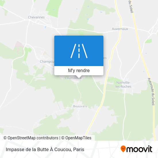 Impasse de la Butte À Coucou plan