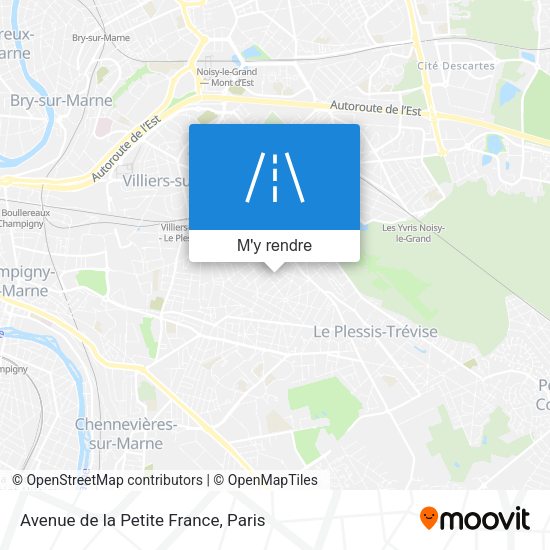 Avenue de la Petite France plan