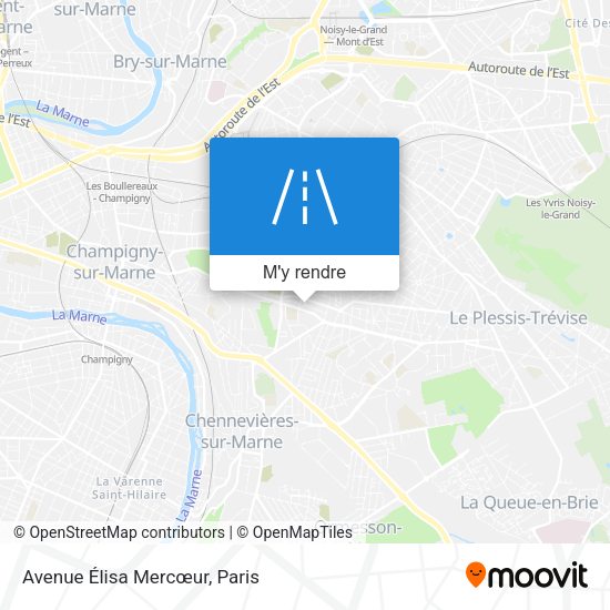 Avenue Élisa Mercœur plan