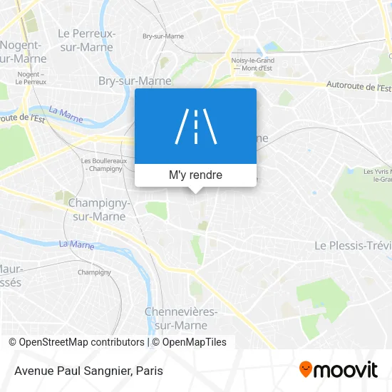 Avenue Paul Sangnier plan