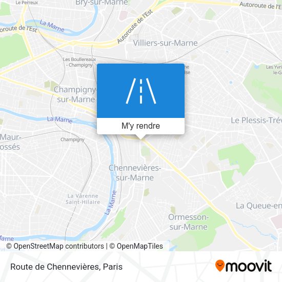 Route de Chennevières plan