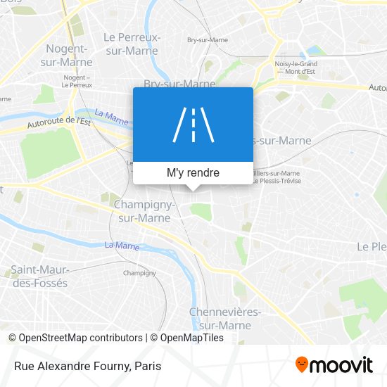 Rue Alexandre Fourny plan