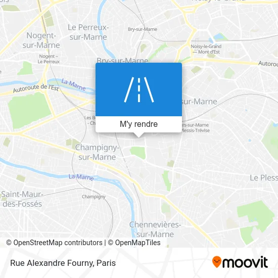 Rue Alexandre Fourny plan