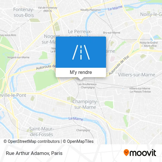 Rue Arthur Adamov plan