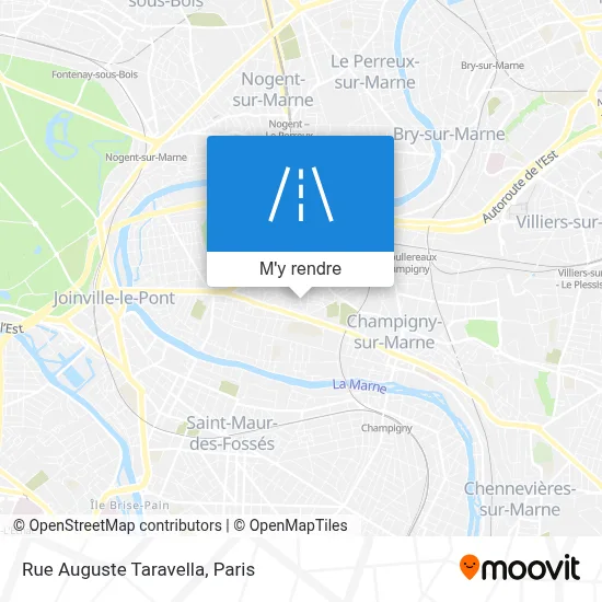 Rue Auguste Taravella plan