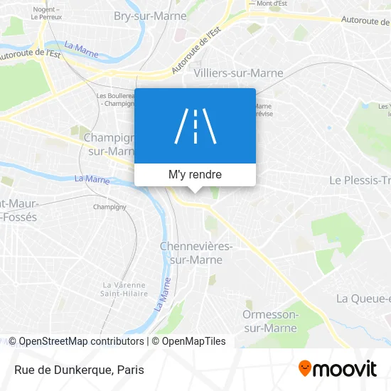 Rue de Dunkerque plan