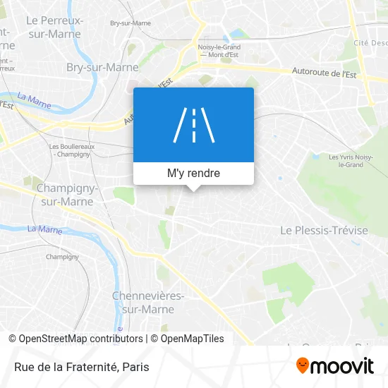 Rue de la Fraternité plan