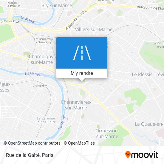 Rue de la Gaîté plan