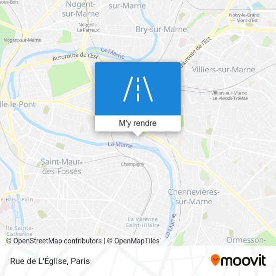 Rue de L'Église plan