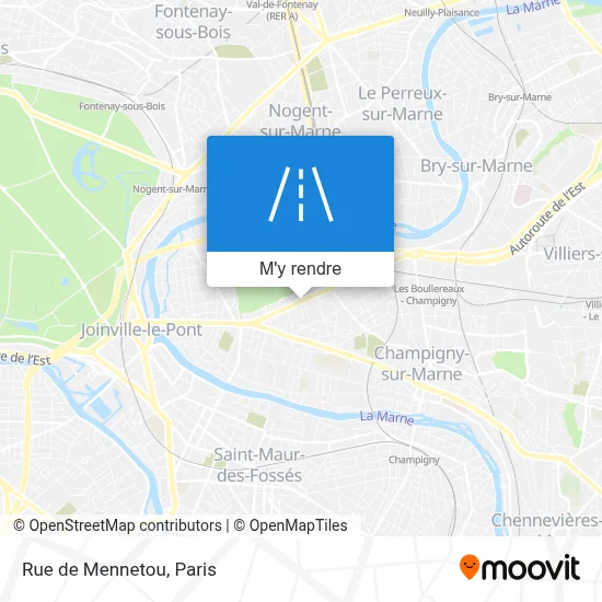 Rue de Mennetou plan