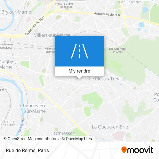 Rue de Reims plan