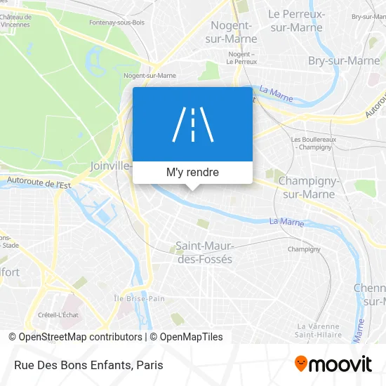 Rue Des Bons Enfants plan