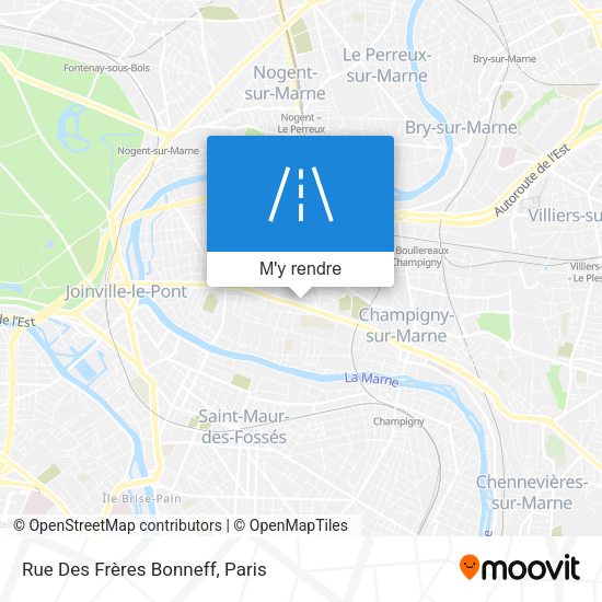 Rue Des Frères Bonneff plan