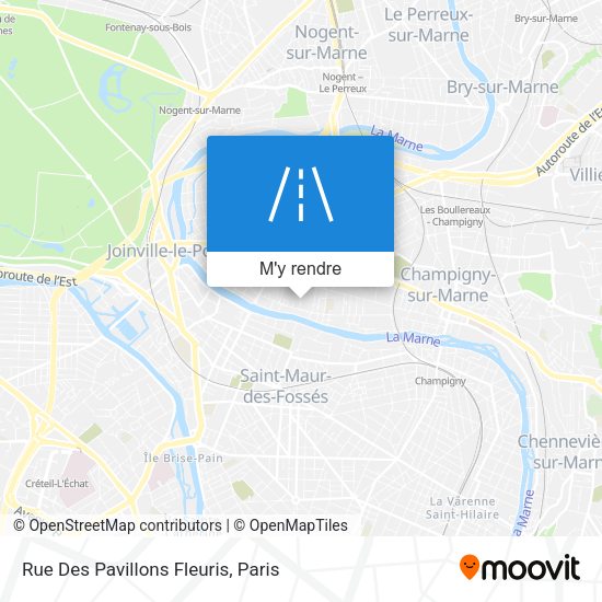 Rue Des Pavillons Fleuris plan