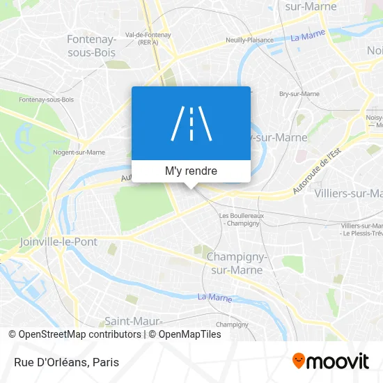 Rue D'Orléans plan