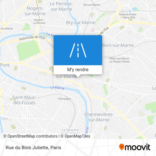 Rue du Bois Juliette plan