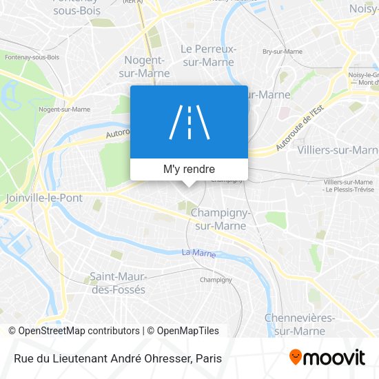 Rue du Lieutenant André Ohresser plan