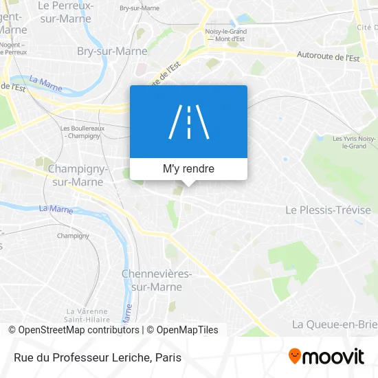 Rue du Professeur Leriche plan