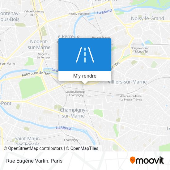 Rue Eugène Varlin plan