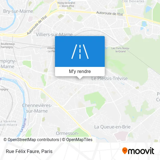 Rue Félix Faure plan