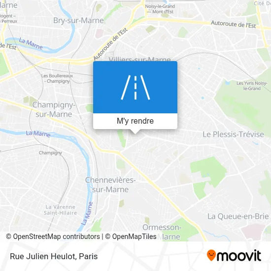 Rue Julien Heulot plan