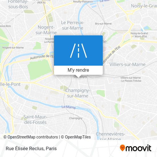 Rue Élisée Reclus plan