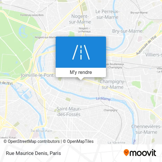 Rue Maurice Denis plan