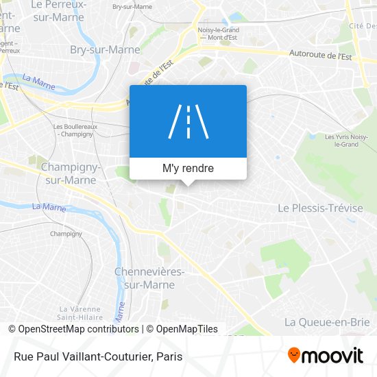 Rue Paul Vaillant-Couturier plan